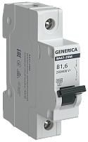 Авт. выкл. ВА47-29М 1P 1,6А 4,5кА B GENERICA | код MVA21-1-D16-B-G | GENERICA by IEK