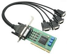 Плата CP-114UL-DB9M 4 port RS-232/422/485, Universal PCI, 921.6Kbps, surge protectoin, low profile | код 00-01185363 | MOXA