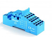 Розетка с безвинтовыми клеммами Push-in для реле 55.33, таймера 85.03, применяются модули 86.00, 99.02, в комплекте металлическая клипса 094.71, версия: синий цвет | код 94P3SMA | FINDER
