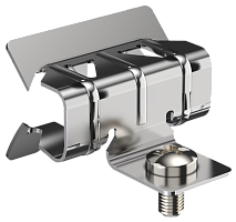Зажим балочный 2-7мм с отгибом и винтом М6х9 HDZ IEK | код CME30-BZOV-06-HDZ | IEK