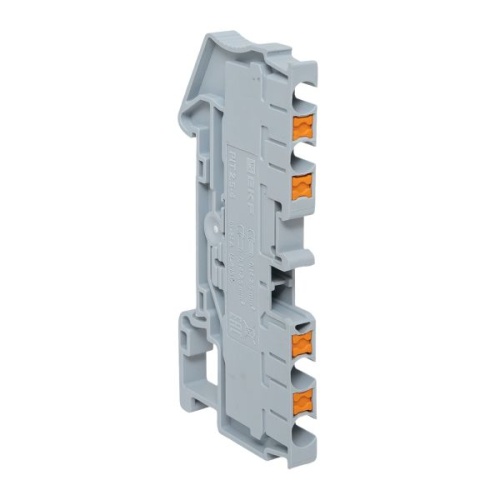 Клеммная колодка пружинная 2,5 Push-in 4 вывода серая | код PIT-2,5-4 | EKF