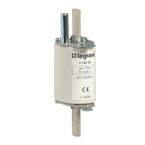 Предохранитель типа gG - размер 0 - с бойком - 100 A | код 016945 | Legrand Предохранитель типа gG - размер 0 - с бойком - 100 A | код 016945 | Legrand