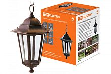 Светильник 6060-15 садово-парковый шестигранник, 60Вт, подвес, бронза TDM | код SQ0330-0015 | TDM