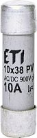 Предохранитель CH 10x38 gR-PV 10A 900V (30kA) | код 002625031 | ETI