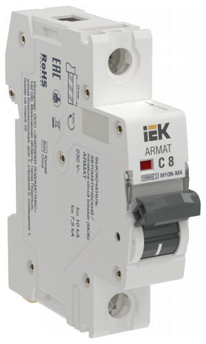 ARMAT Авт. выкл. без тепл. расц. M10N-MA 1P C 8А IEK | код AR-M10N-MA-1-C008 | IEK ARMAT Авт. выкл. без тепл. расц. M10N-MA 1P C 8А IEK | код AR-M10N-MA-1-C008 | IEK