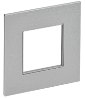 SKANDY Рамка 1-мест. SK-F31S металл сереб. IEK | код SK-M12-M-K23 | IEK