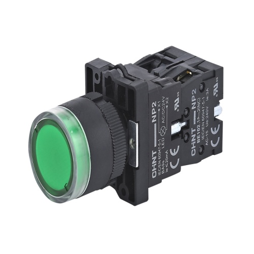 Кнопка управления NP2-EW3365 1НО+1НЗ зеленая AC/DC230В(LED) IP40 (R)(CHINT) | код 575718 | CHINT Кнопка управления NP2-EW3365 1НО+1НЗ зеленая AC/DC230В(LED) IP40 (R)(CHINT) | код 575718 | CHINT