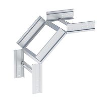 Угол 90 градусов вертикальный внешний лестничный усиленный 100x600 мм (2 мм) HDZ EKF | код voltp90100600-2-HDZ | EKF