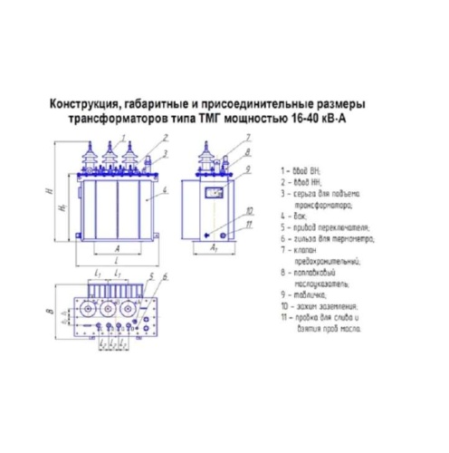 Трансформатор ТМГ-25/10/0.4 У/Ун-0 У1 | код 1280563А | ЭЛЕКТРОЩИТ Чехов