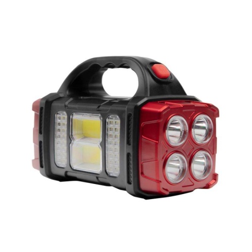 Фонарь аккумуляторный LED38101 40LED+2COB 4 реж. Type-C PowerBank пластик коробка черн./малин. Ultraflash 15951 Фонарь аккумуляторный LED38101 40LED+2COB 4 реж. Type-C PowerBank пластик коробка черн./малин. Ultraflash 15951