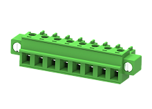 MC-RA5.08H04C-K Разъём гнездовой MC, шаг 5.08мм,4 конт. с винт.,зел., шт | код MC-RA5.08H04C-K | SUPU