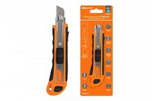 Нож технический усиленный, ТНУ-02, 18 мм, 3 сегментированных лезвия, автосмена, серия Алмаз TDM | код SQ1033-0102| TDM