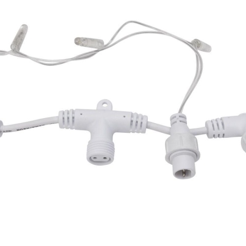 Гирлянда светодиодная "Светодиодный Дождь" 2х3м 600LED тепл. бел. 90Вт 230В IP65 эффект мерцания провод силикон. прозр. (нужен шнур питания 303-500-1) Neon-Night 235-326 фото 7