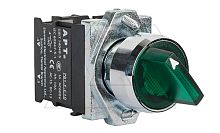 Переключатель PB1S, зеленый, 0-I, фиксация, 1NO, 6A 230VAC/24VDC, с подсветкой 24VAC/DC, 22mm, IP65 | код PB1S-10XD/G23 | АРТ