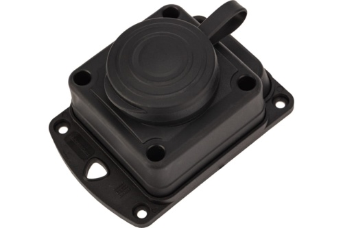 Розетка штепсельная влагозащ. стационарная ОУ 16А IP44 230В 2P+PE каучук