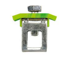 525 383, Шинный зажим для шин 10х3мм, 16-35 мм.кв., (желт.-зеленый), IBK35 | код 0.0.0.5.25383 | KLEMSAN