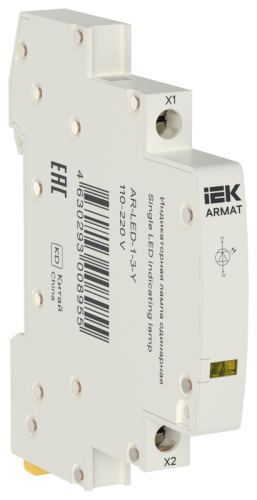 ARMAT Лампа инд. одинарная LED 110-220В DC жел. IEK | код AR-LED-1-3-Y | IEK ARMAT Лампа инд. одинарная LED 110-220В DC жел. IEK | код AR-LED-1-3-Y | IEK