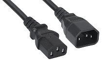 Cabeus PC-189-VDE-1.0-1.8M Кабель питания монитор-компьютер IEC 320 C13 - IEC 320 C14 (3x1.0), 1.8 м | код 11016c | Cabeus