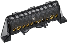 TEKFOR Шина N ноль в комб. изол. Стойка 8х12-5+5-Ч IEK | код TF-NN20-55-DP-K02 | IEK