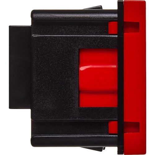 Розетка с заземлением - винтовые зажимы - со шторками 16А 250В - 90°- 2 модуля - красный | код 4525047 | Legrand фото 3
