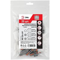 Клемма проходная с монтажн. площадкой 222-2411Р 1п 0.08-2.5/4кв.мм с рычагами NO-225-397 (уп.20шт) Эра Б0067927