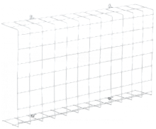 Решетка защитная для LED ДВО 690х370х95мм белая IEK | код LT-DVO0D-R-0690-K01 | IEK