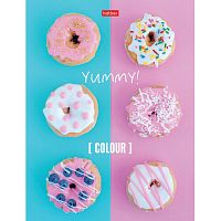 Тетрадь на кольцах А5 (175х220 мм), 160 л., картонная обложка, клетка, HATBER, Yummy! , 160ТК5В1_19036 | код 113155 | HATBER