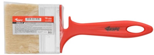 Кисть флейцевая "Крафт" 70мм натур. свет. щетина пластик. ручка с выемкой КУРС 00844 фото 3