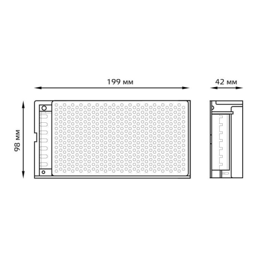 Блок питания для светодиодной ленты Black 100Вт 12В IP20 (драйвер) GAUSS 202003100 фото 4 Блок питания для светодиодной ленты Black 100Вт 12В IP20 (драйвер) GAUSS 202003100 фото 4