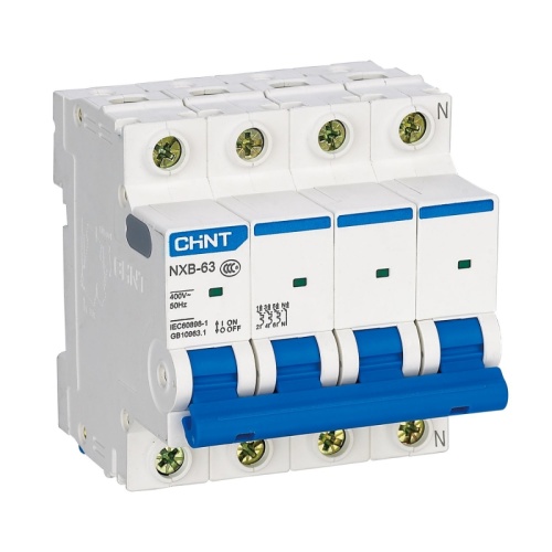 Авт. выкл. NXB-63S 4P 25А 4.5kA х-ка D соответствует стандарту ROHS (CHINT) | код 296920 | CHINT