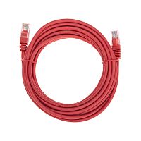 Патч-корд U/UTP, CAT 5e, RJ45-RJ45, 26AWG, LSZH, красный, 5м REXANT | код 02-0103-5 | REXANT