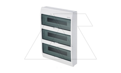 Щит навесной ELEGANT 3x18M, N/PE 4x 2x16+12x10mm2, 3x дымчатых пласт. двери, белый RAL9003, 784x410x98mm, IP40 | код 2408-01 | Elektro-plast Nasielsk Щит навесной ELEGANT 3x18M, N/PE 4x 2x16+12x10mm2, 3x дымчатых пласт. двери, белый RAL9003, 784x410x98mm, IP40 | код 2408-01 | Elektro-plast Nasielsk