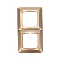 DEA Рамка 2-я горизонтальная Золотой Металлик KRANZ | код KR-78-0316 | KRANZ