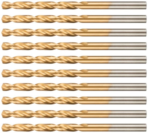 Сверло по металлу Cutop Profi с титановым покрытием, 4.1х75 мм (10 шт) | код 52-443 | FIT фото 5