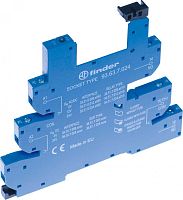 Розетка MasterPLUS с винтовыми клеммами (с зажимной клетью) для реле 34 серии, питание 230В АC, в комплекте пластиковая клипса, опции: LED | код 93638230 | FINDER