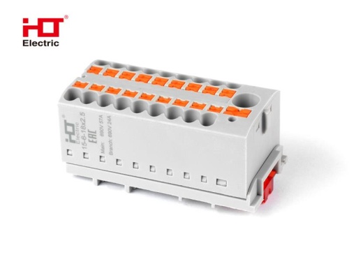 Распределительный Блок ПНК-15 вводной провод 6 мм2 /отходящие провода 18x2.5мм2 крепление PAD-NS15/35 HLT | код 081-27-030 | HLT Распределительный Блок ПНК-15 вводной провод 6 мм2 /отходящие провода 18x2.5мм2 крепление PAD-NS15/35 HLT | код 081-27-030 | HLT