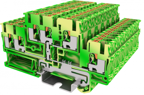 Клемма TP заземл., 2-уровневая, 1-2 сеч.2.5мм2, желто-зел., шт | код TPD2.5-3-PE | SUPU Клемма TP заземл., 2-уровневая, 1-2 сеч.2.5мм2, желто-зел., шт | код TPD2.5-3-PE | SUPU