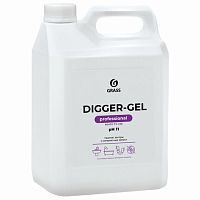 Средство для прочистки канализационных труб 5,3 кг GRASS DIGGER-GEL, гель, щелочное, 125206 | код 605625 | GRASS