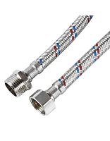 Подводка гибкая для воды 1/2' ВВ 30см латунь (1412) | код 01412 | AQUALINK