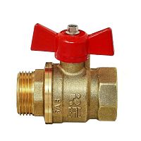 Кран шаровой 11Б27п1 3/4' А31/1 НГ ВН бабочка PN40 | код БАЗ.А31.1.20.НГ.40 | БАЗ