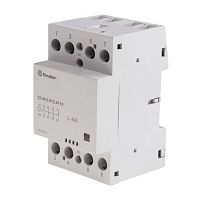 Модульный контактор, 3NO+1NC 40А (зеркальные контакты EN 60947-4-1), контакты AgSnO2, катушка 24В АС/DC, ширина 53.5мм, степень защиты IP20, опции: мех.индикатор | код 224400244717 | FINDER
