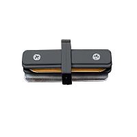 UBX-Q122 G11 BLACK 1 POLYBAG Соединитель для 2-х шинопроводов типа G, прямой внутренний. Однофазный. Черный. ТМ Volpe. | код UL-00006050 | Uniel