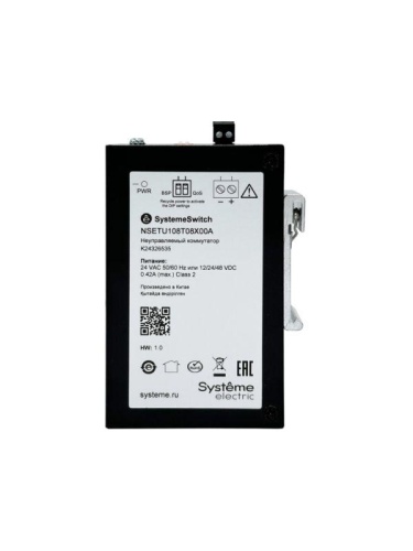 Коммутатор промышленный неуправляемый Ethernet, 8x10/100/1000BaseT | код NSETU108T08X00A | Systeme Electric