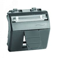 BRAVA Адаптер для информационныx разъемов Keystone 2 модуля черный | код 77613N | DKC