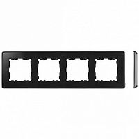 Рамка 4 поста 82 DETAIL, графит | код. 8201640-240 | Simon