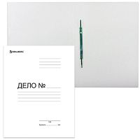 Скоросшиватель картонный BRAUBERG, гарантированная плотность 300 г/м2, до 200 листов, 122736 | код 122736 | BRAUBERG