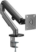 Кронштейн для мониторов Ultramounts UM734BL серый/черный 17-27 макс.7кг крепление к столешнице поворот и наклон | код 2003258 | ULTRAMOUNTS