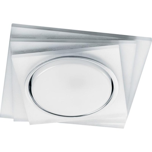 Светильник ДВО-15w GX53 без лампы со светодиодной подсветкой 4000К квадратный матовый хром | код 40521 | Feron Светильник ДВО-15w GX53 без лампы со светодиодной подсветкой 4000К квадратный матовый хром | код 40521 | Feron