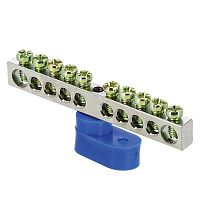 Шина 0 63.10 (1-н изолятор стойка) никель | код. sn1-63-10-1 | EKF