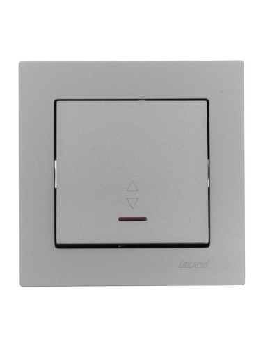 Переключатель проходной 1-кл. СП Vesna с индикацией механизм платина LEZARD 742-3588-114 фото 3